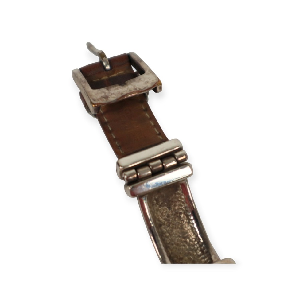 Ecclissi Sterling Silver and Leather Watch - Needs Battery - Picture 7 of 10